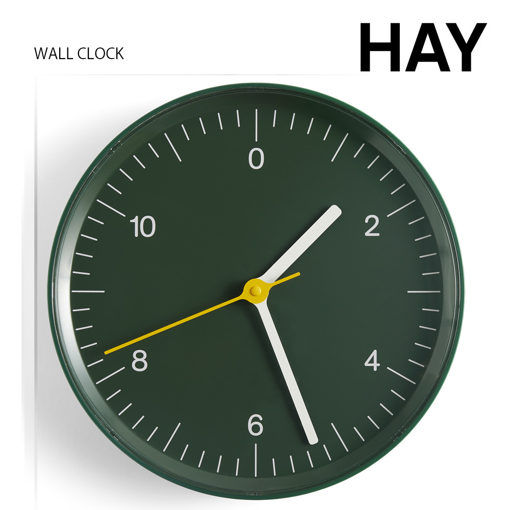 HAY WALL CLOCK グリーン