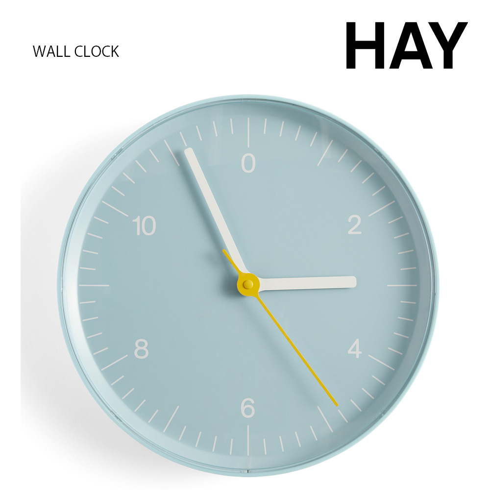HAY WALL CLOCK ブルー