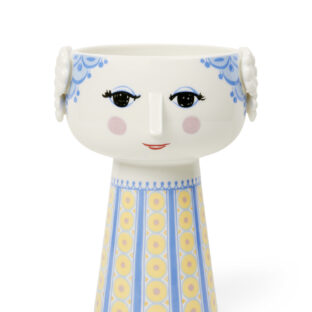 BJORN WIINBLAD ビヨンヴィンブラッド EVA エヴァ フラワーベース H18.5cm ライトブルー 北欧 デンマーク 花器 花瓶 磁器 インテリア