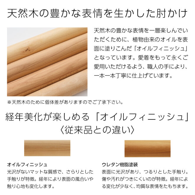 Nychair X Oil Finish 2025
天然木の豊かな表情を活かした肘かけ